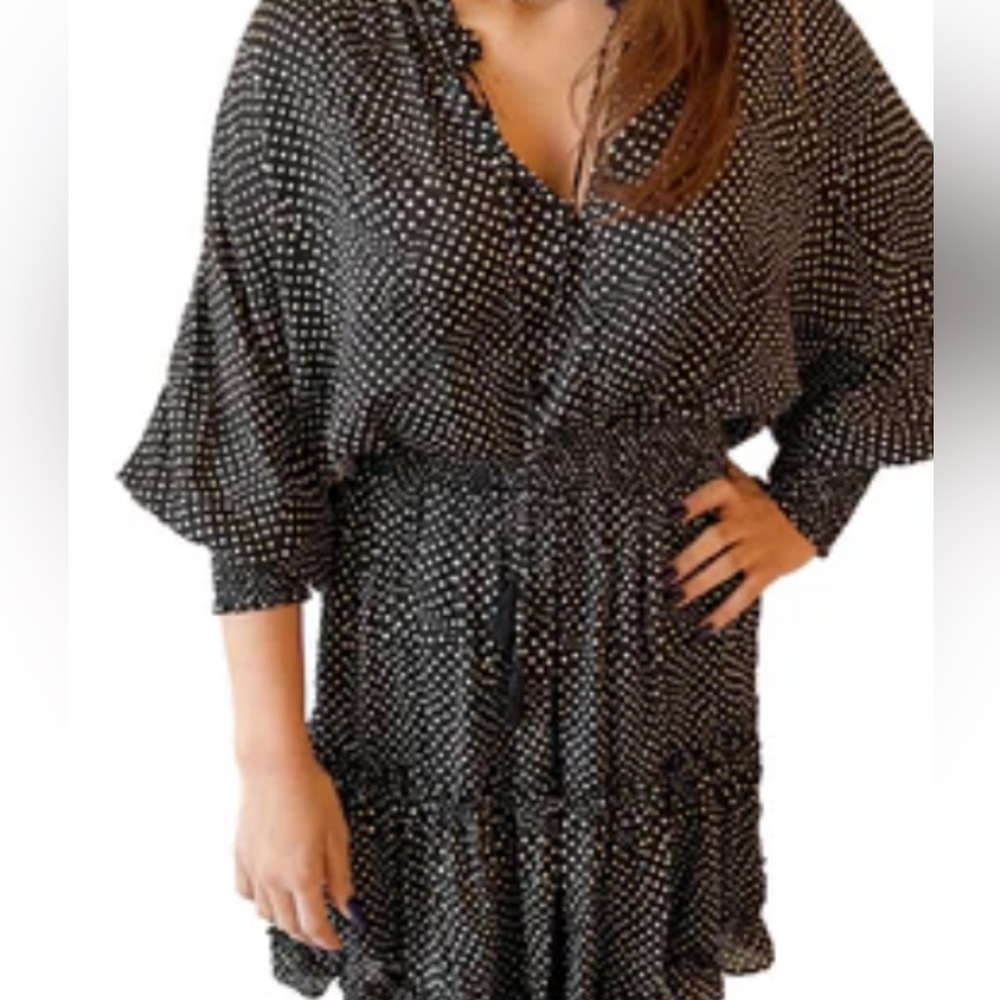 Polka Dot Dolman Dress